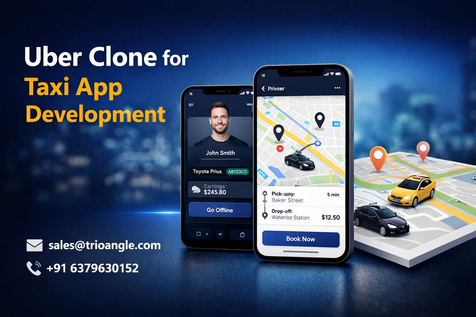 Uber Clone – A Pre-Built Taxi Booking App Solution 